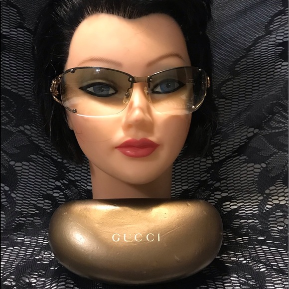 Gucci Accessories - GUCCI Vintage Crystal Embellished Sunglasses